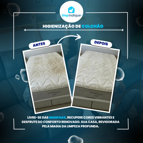 Antes x Depois Colchão Limpindique